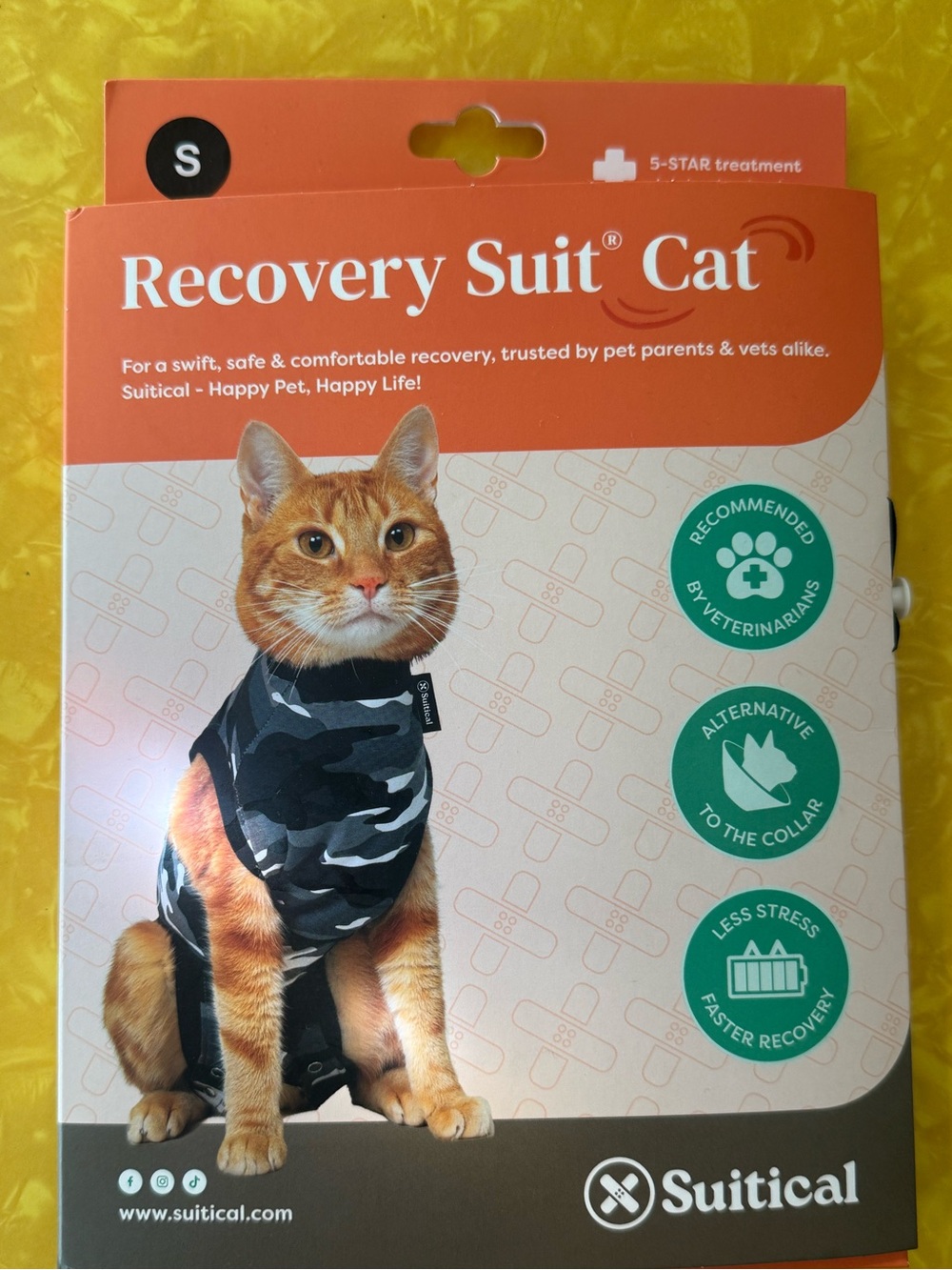 Recovery Suit Cat - Black Camo - Small- never been worn
